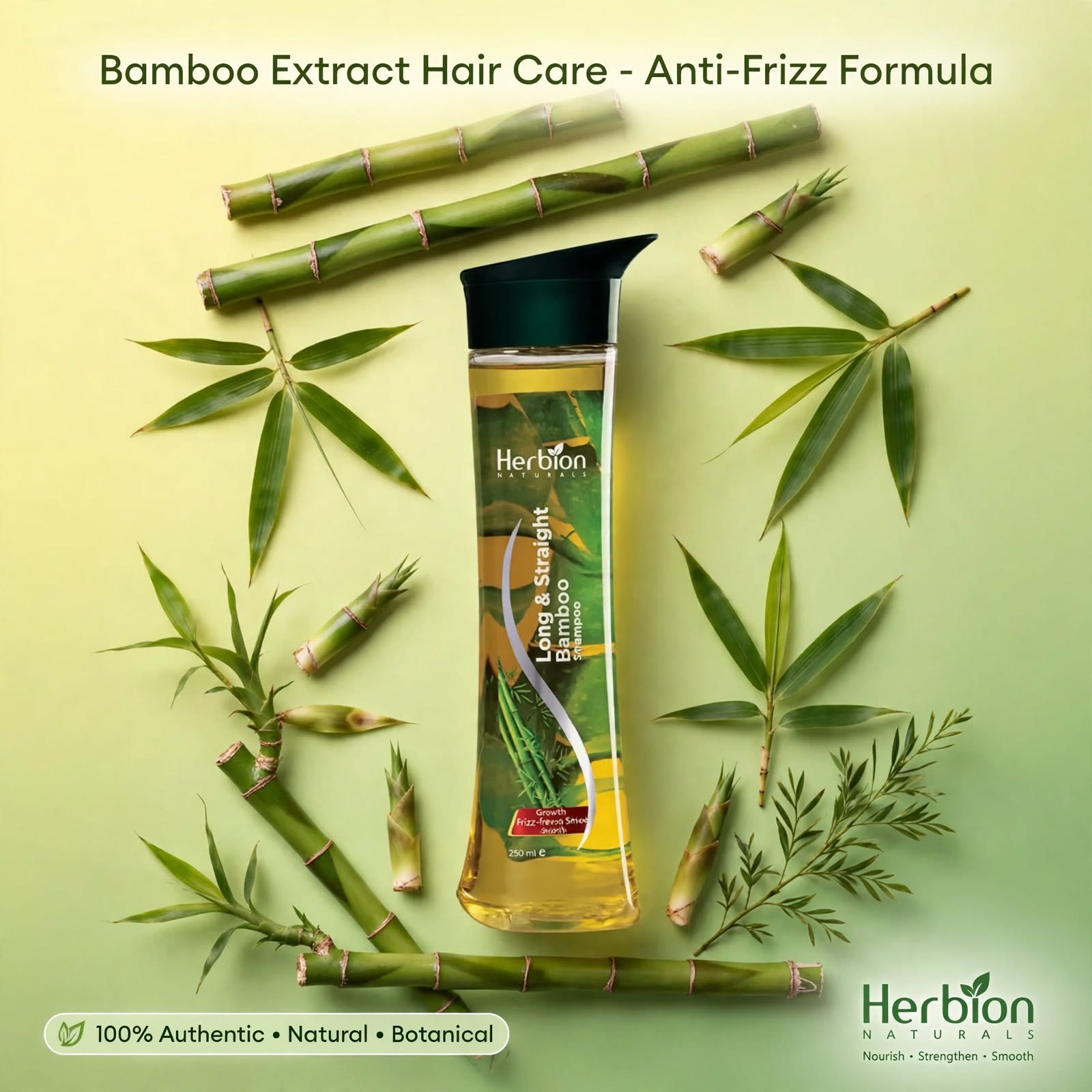 CM Herbion Bamboo Long and Straight Hair Shampoo 250ml | Bamboo Extract Hair Care Shampoo