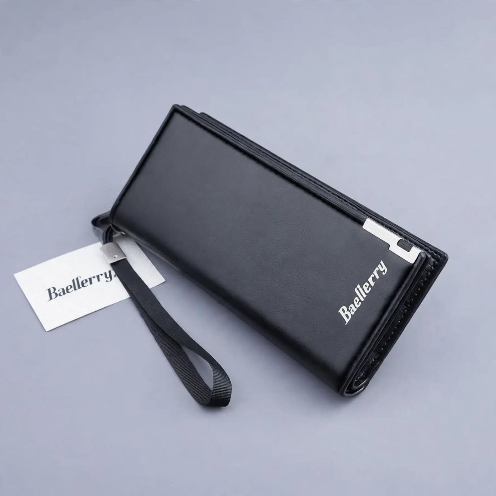 Baellerry Long Wallet for Women, Slim PU Leather Money, Mobile, and Card Holder, Premium Quality, Large Capacity, Button Closure