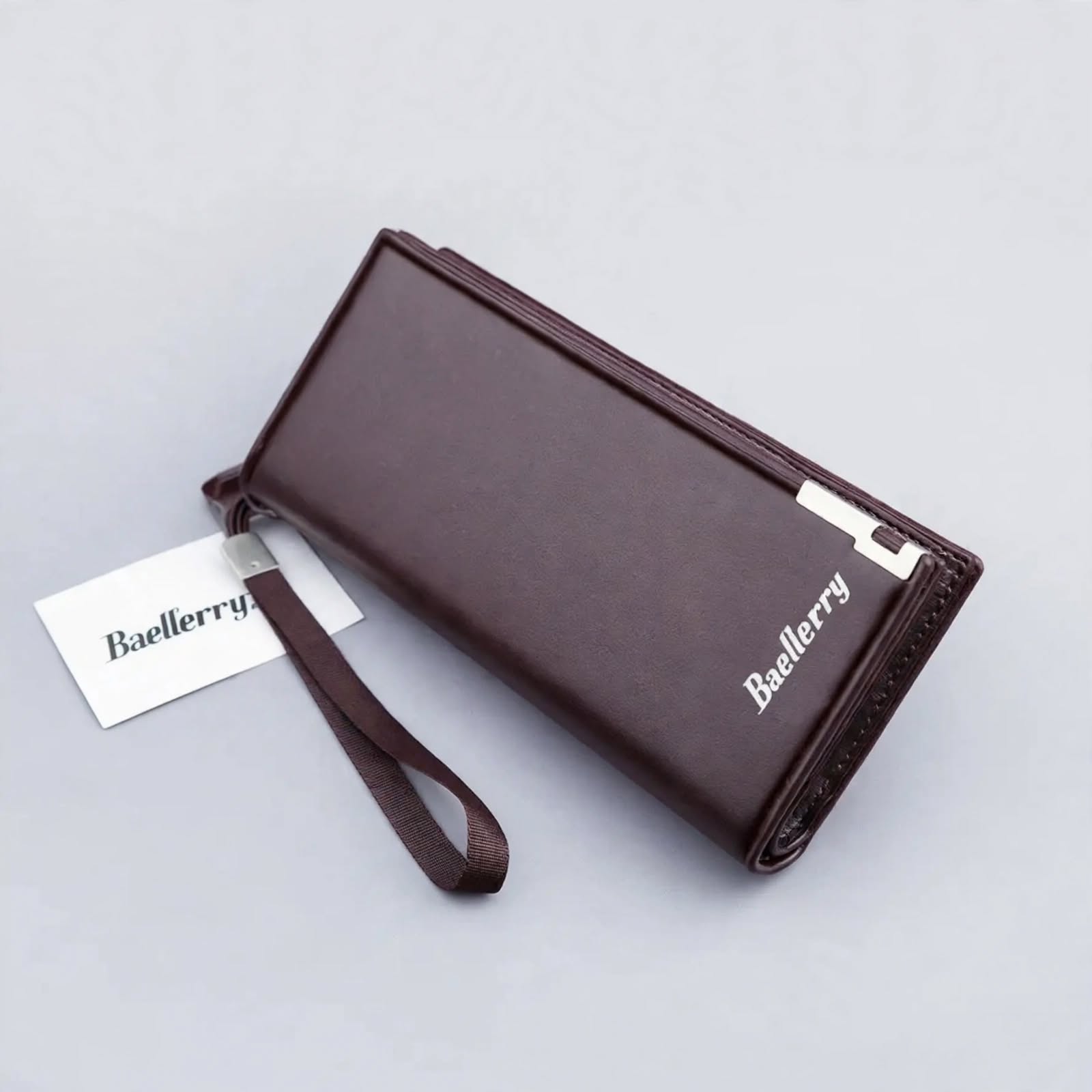 Baellerry Long Wallet for Women, Slim PU Leather Money, Mobile, and Card Holder, Premium Quality, Large Capacity, Button Closure